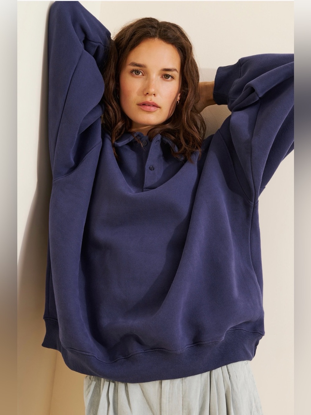 Rumored Airport Collared Sweatshirt